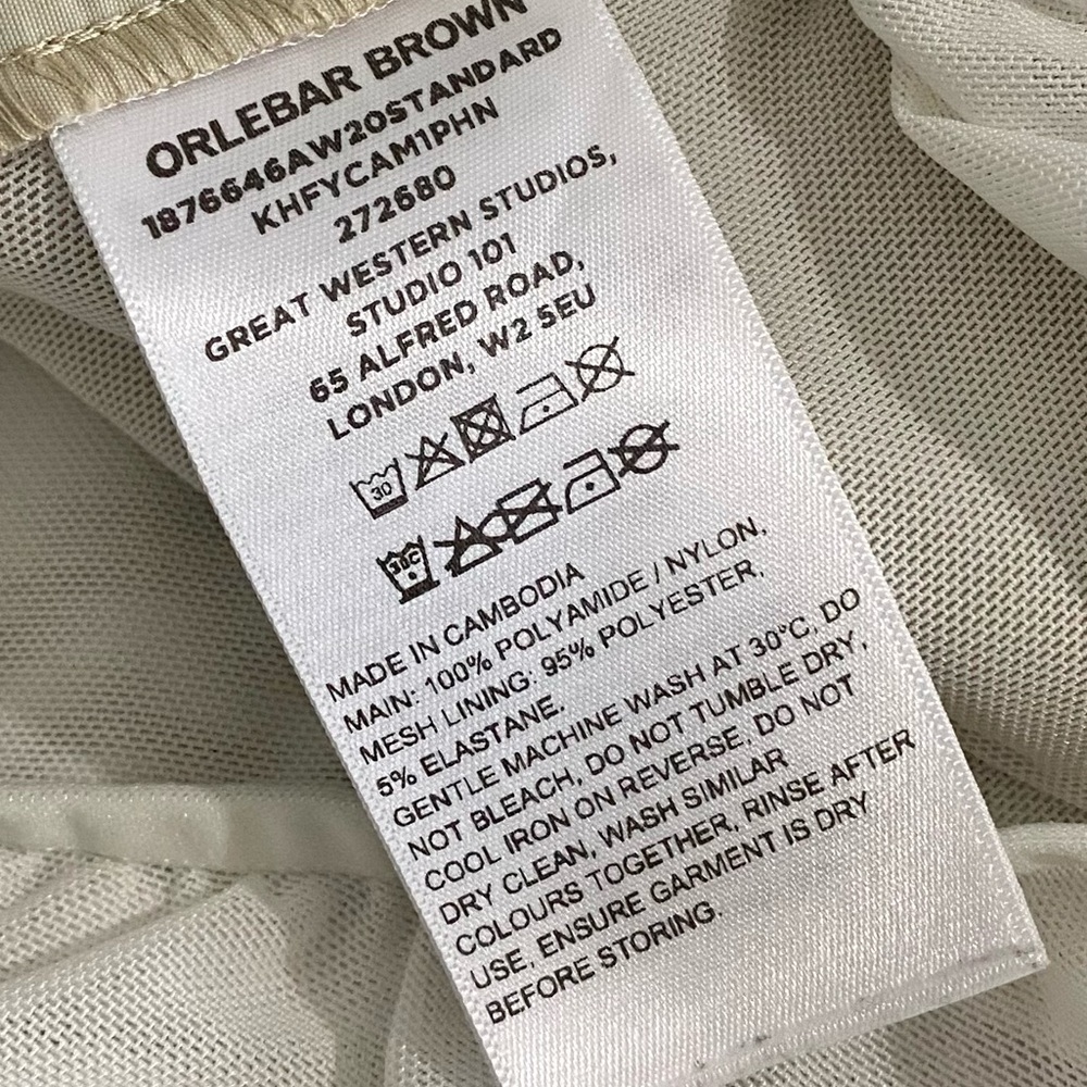 Orlebar Brown Standard Swim Hybrid Shorts Trunks Size 30 Khaki - Picture 13 of 15